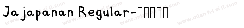 Jajapanan Regular字体转换